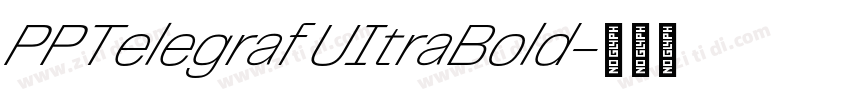 PPTelegraf UItraBold字体转换